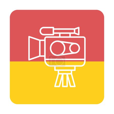 Illustration for Video camera. web icon simple illustration - Royalty Free Image