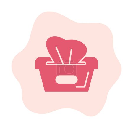 Illustration for Wipes icon vector illustration - Royalty Free Image
