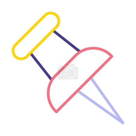 Illustration for Push pin icon. vector illustration - Royalty Free Image