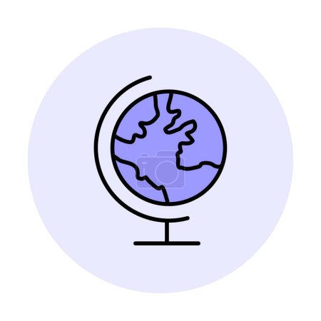 Illustration for Globe icon, vector illustration simple design - Royalty Free Image