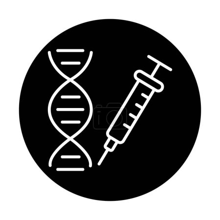 Ilustración de Icono de la estructura génica. Elemento del icono de la ciencia para el concepto móvil y aplicaciones web. - Imagen libre de derechos