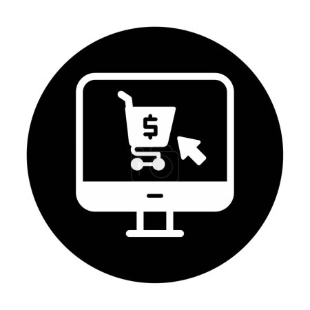 Ilustración de Icono de compras en línea para su proyecto - Imagen libre de derechos