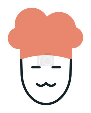 Ilustración de Chef icono vector ilustración - Imagen libre de derechos