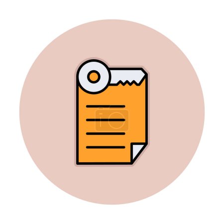 Illustration for Simple notepad interface icon, vector illustration - Royalty Free Image