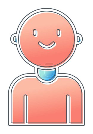 Illustration for Baby boy icon, vector illustration - Royalty Free Image
