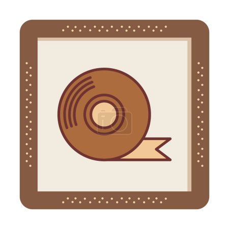 Illustration for Adhesive tape vector flat icon design - Royalty Free Image