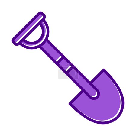 Illustration for Gardening shovel icon. vector illustration of Shovel cartoon icon - Royalty Free Image