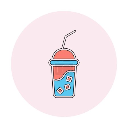 Illustration for Natural fresh juice in a cup - Royalty Free Image