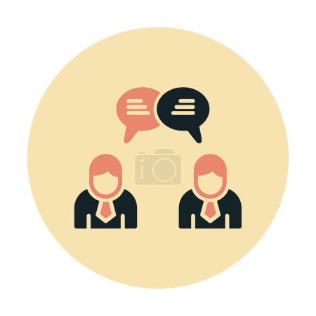 Ilustración de Usuarios chat comunicación concepto vector ilustración - Imagen libre de derechos