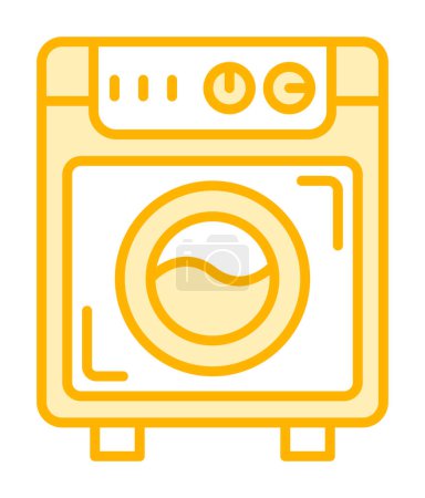 Téléchargez les illustrations : Icône de machine à laver. illustration de machine à laver icône vectorielle pour les vêtements. - en licence libre de droit