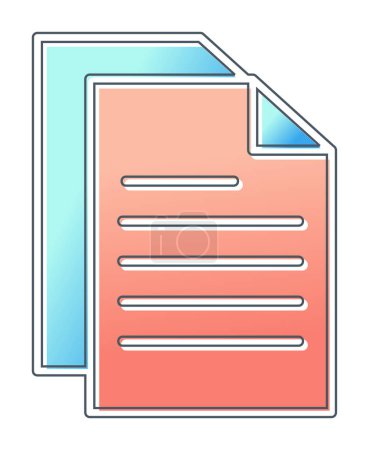 Ilustración de Documentos icono vector ilustración - Imagen libre de derechos