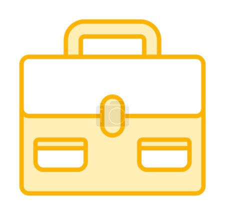 Illustration for Briefcase vector flat icon. Business case icon, suitcase emoji, vector illustration - Royalty Free Image