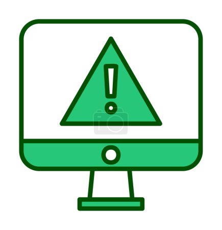 Ilustración de Signo de exclamación, icono de advertencia vector ilustración - Imagen libre de derechos