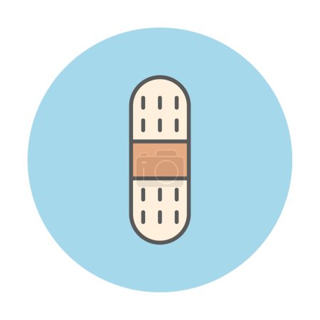 Illustration for Flat  Bandage Plaster web icon - Royalty Free Image