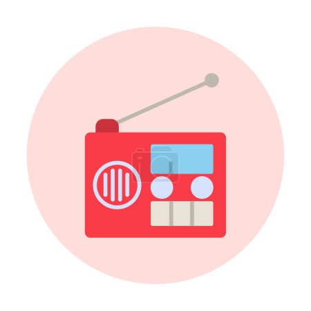 Illustration for Radio  icon vector illustration - Royalty Free Image