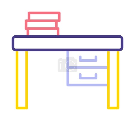 Ilustración de Icono de escritorio, ilustración vectorial diseño simple - Imagen libre de derechos