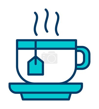 Ilustración de Taza de té icono vector ilustración - Imagen libre de derechos