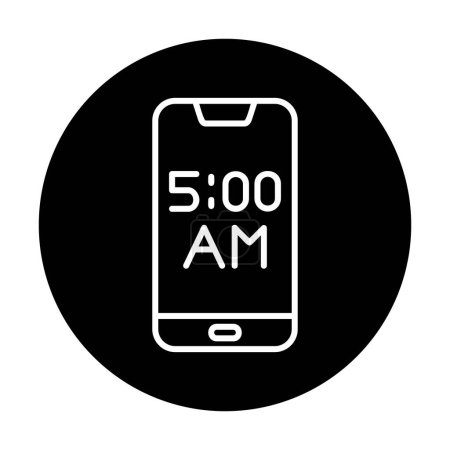 Photo for Smartphone Alarm icon vector illustration - Royalty Free Image