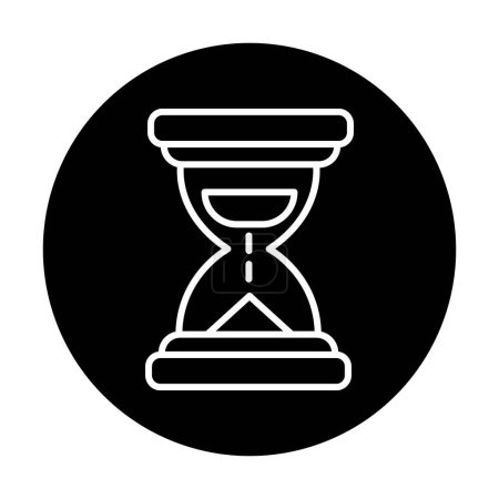 Illustration for Hourglass icon, sand clock, vector illustration - Royalty Free Image