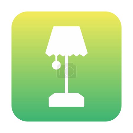 Illustration for Table Lamp icon vector illustration - Royalty Free Image