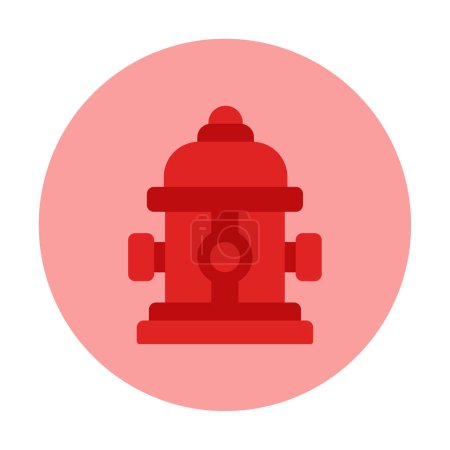 Téléchargez les illustrations : Illustration vectorielle de l'icône moderne de la bouche d'incendie - en licence libre de droit