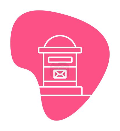 Ilustración de Mailbox icon, vector illustration simple design - Imagen libre de derechos