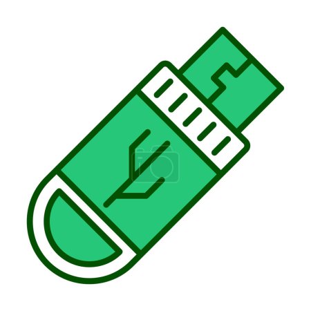 Ilustración de Ilustración simple icono web Flash Drive vector - Imagen libre de derechos