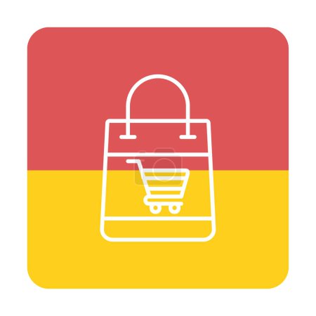 Illustration for Simple Delivery Bag icon, vector illustration - Royalty Free Image