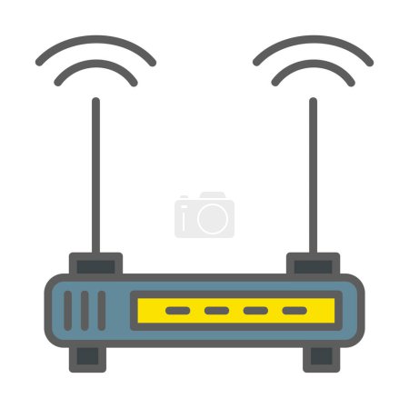 Foto de Señal wifi, Router icono del dispositivo de diseño de ilustración de vectores - Imagen libre de derechos