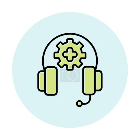 Illustration for Support icon vector illustration - Royalty Free Image