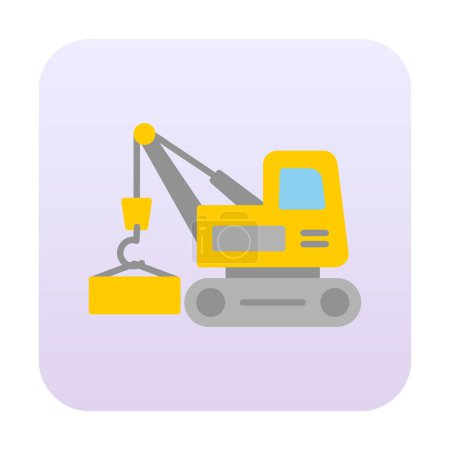 Illustration for Construction crane icon, vector illustration design - Royalty Free Image
