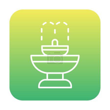 Illustration for Fountain icon vector illustration - Royalty Free Image