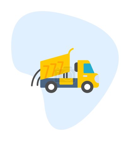 Ilustración de Diseño vectorial Dumper Truck Icon Style - Imagen libre de derechos