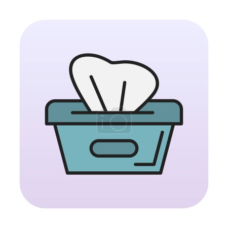 Illustration for Wipes icon vector illustration - Royalty Free Image