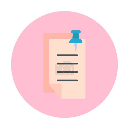 Illustration for Simple notepad icon, vector illustration - Royalty Free Image