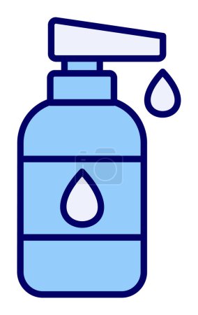 Illustration for Baby lotion web icon, vector illustration - Royalty Free Image