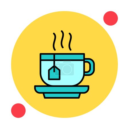 Illustration for Tea cup icon vector illustration - Royalty Free Image