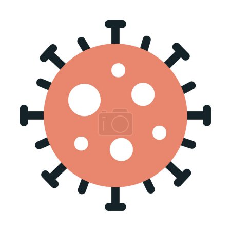 Illustration for Flat style corona virus pandemic icon vector illustration - Royalty Free Image
