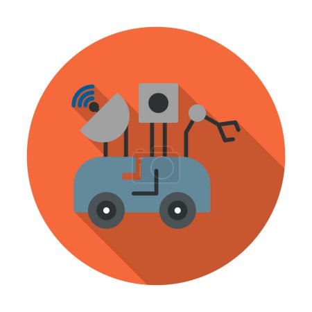 Illustration for Moon rover icon, vector illustration - Royalty Free Image