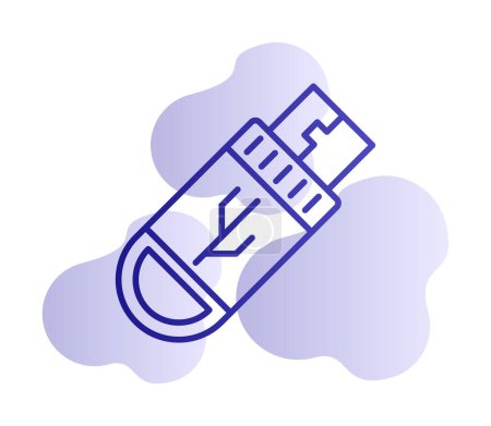Ilustración de Ilustración simple icono web Flash Drive - Imagen libre de derechos