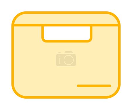 Ilustración de Icono de caja de entrega, ilustración vectorial diseño simple - Imagen libre de derechos