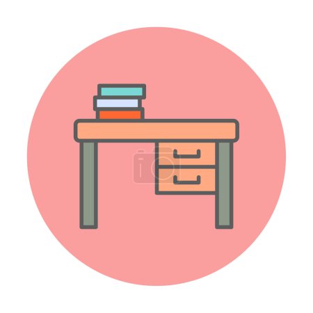 Ilustración de Icono de escritorio, ilustración vectorial diseño simple - Imagen libre de derechos