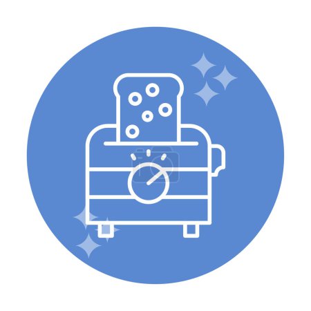 Illustration for Toaster icon, vector illustration - Royalty Free Image