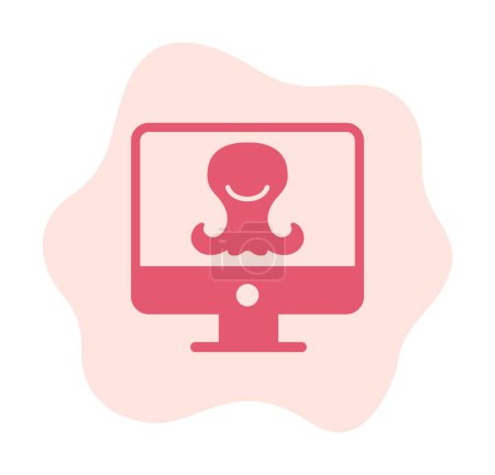 Illustration for Alien Research icon vector illustration - Royalty Free Image