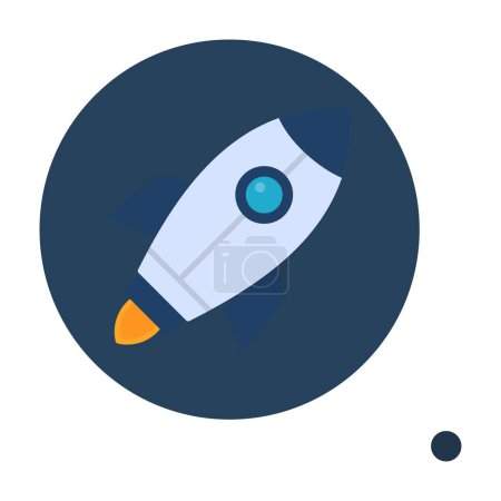 Illustration for Vector illustration of rocket. Startup concept - Royalty Free Image