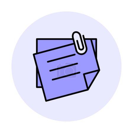 Illustration for Sticky Notes icon vector illustration - Royalty Free Image