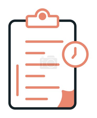 Illustration for Clipboard icon, vector illustration simple design - Royalty Free Image