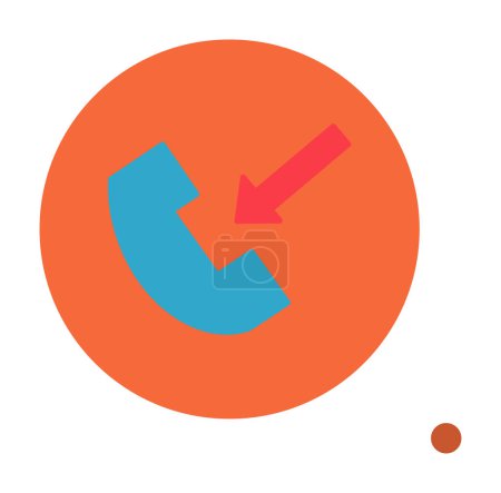 Illustration for Phone call icon, vector illustration simple design - Royalty Free Image