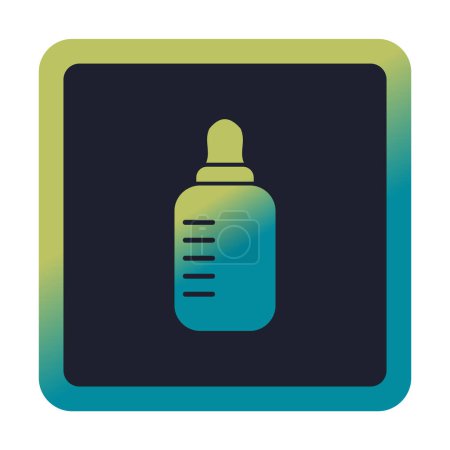 Ilustración de Elemento de diseño de icono web simple biberón bebé - Imagen libre de derechos