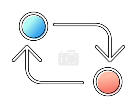 Téléchargez les photos : Échanger icône web, illustration vectorielle - en image libre de droit